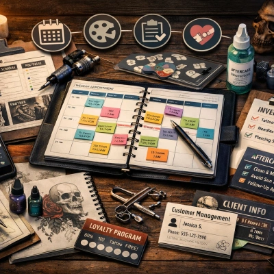 Tattoo & Piercing Studio Management System
