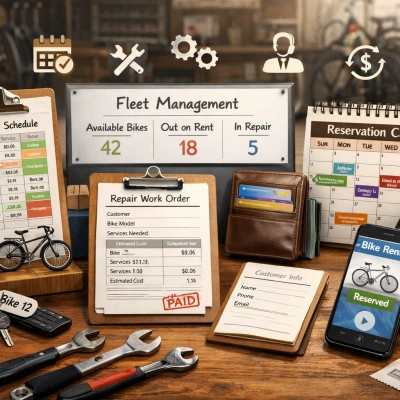 Bicycle Rental & Repair Shop Management System
