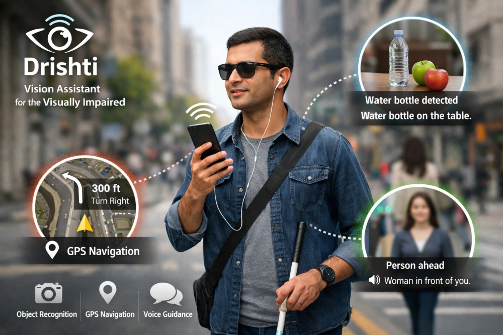 Drishti - Vision Assistant for the Visually Impaired