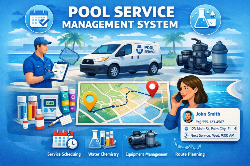 Pool Cleaning & Maintenance Service Management